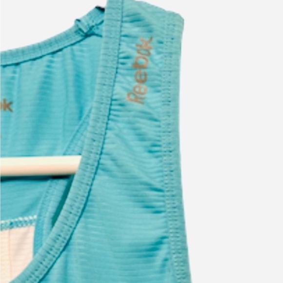 Under Armour Women’s Racerback Tank Top Blue White Size Small EUC - Picture 3 of 6